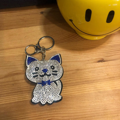 Popfizzy Bling Keychain Accessories for Women, Rhinestone Keychain, Car Keys Keychain Charms, Cool Purse Charms for Handbags