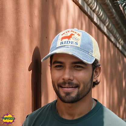 Popfizzy Wiener Rides Hat for Men, Funny Adult Humor Caps, Fun Jersey Shore Hat, Offensive Gag Gift for Men, Penis Joke Gift