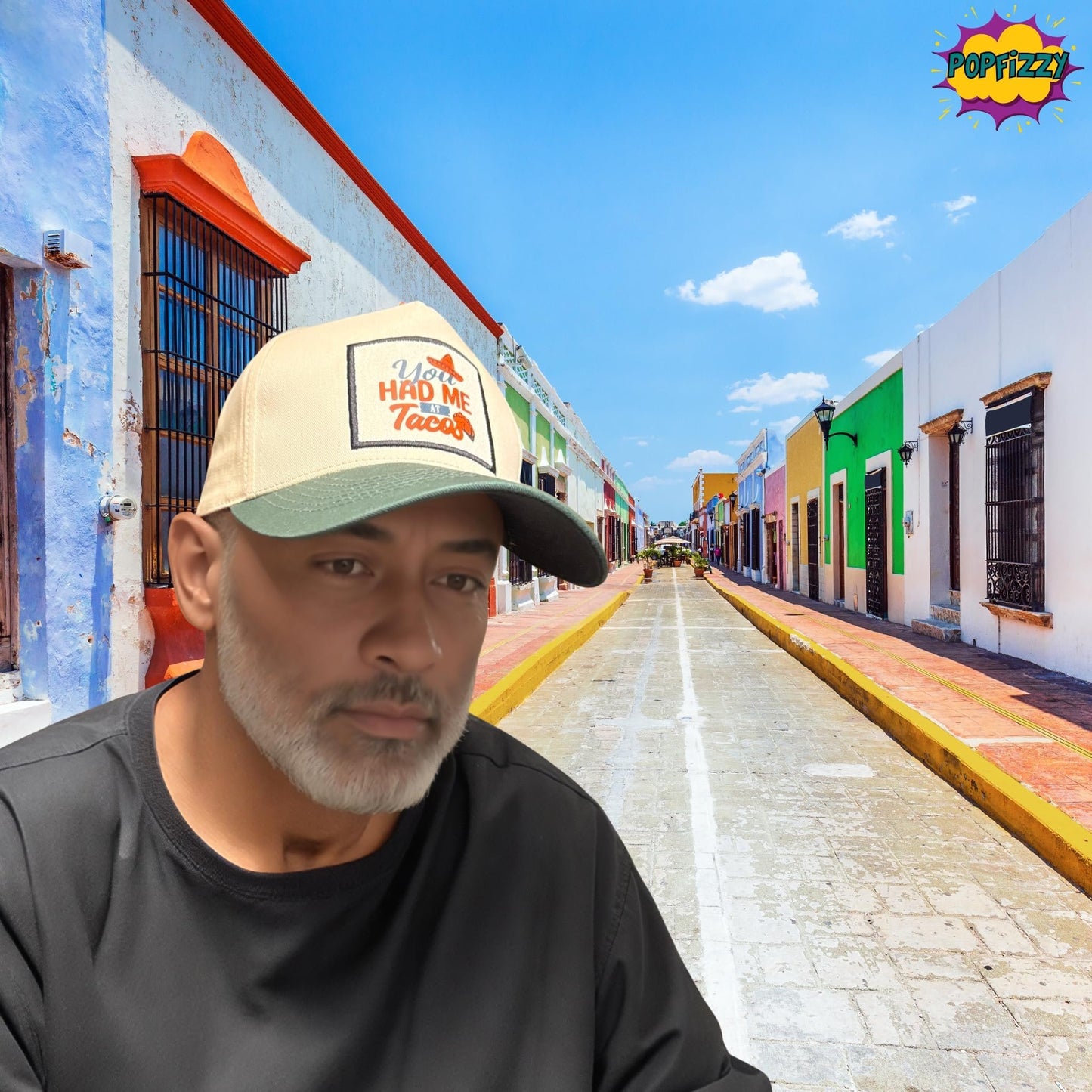 Popfizzy You Had Me at Tacos Hat for Men and Women, Fun Foodie Hat, Funny Taco Gifts for Adults, Adult Humor Caps, Adjustable