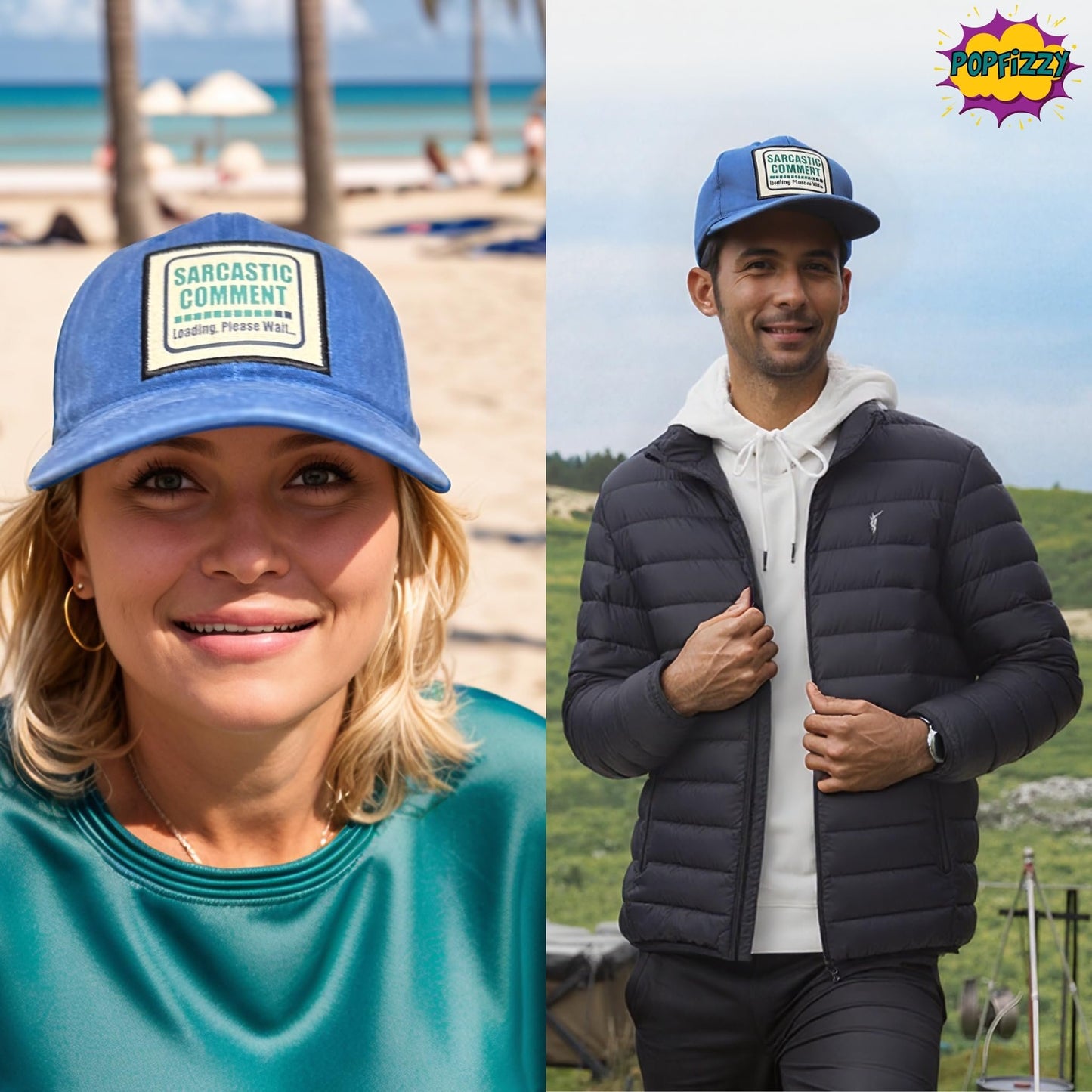 Popfizzy Sarcastic Comment Funny Hats for Men and Women, for Sarcastic People, Jersey Shore Hat with Funny Sayings