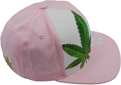 Popfizzy Women's Pink Weed Hat, Marijuana Baseball Cap, Weed Gifts for Stoners, Adult