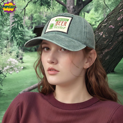 Popfizzy Beer Drinking Hats for Men and Women, Funny Hats for Adults, Beer Drinkers Gift, Humorous Baseball Caps, Adjustable