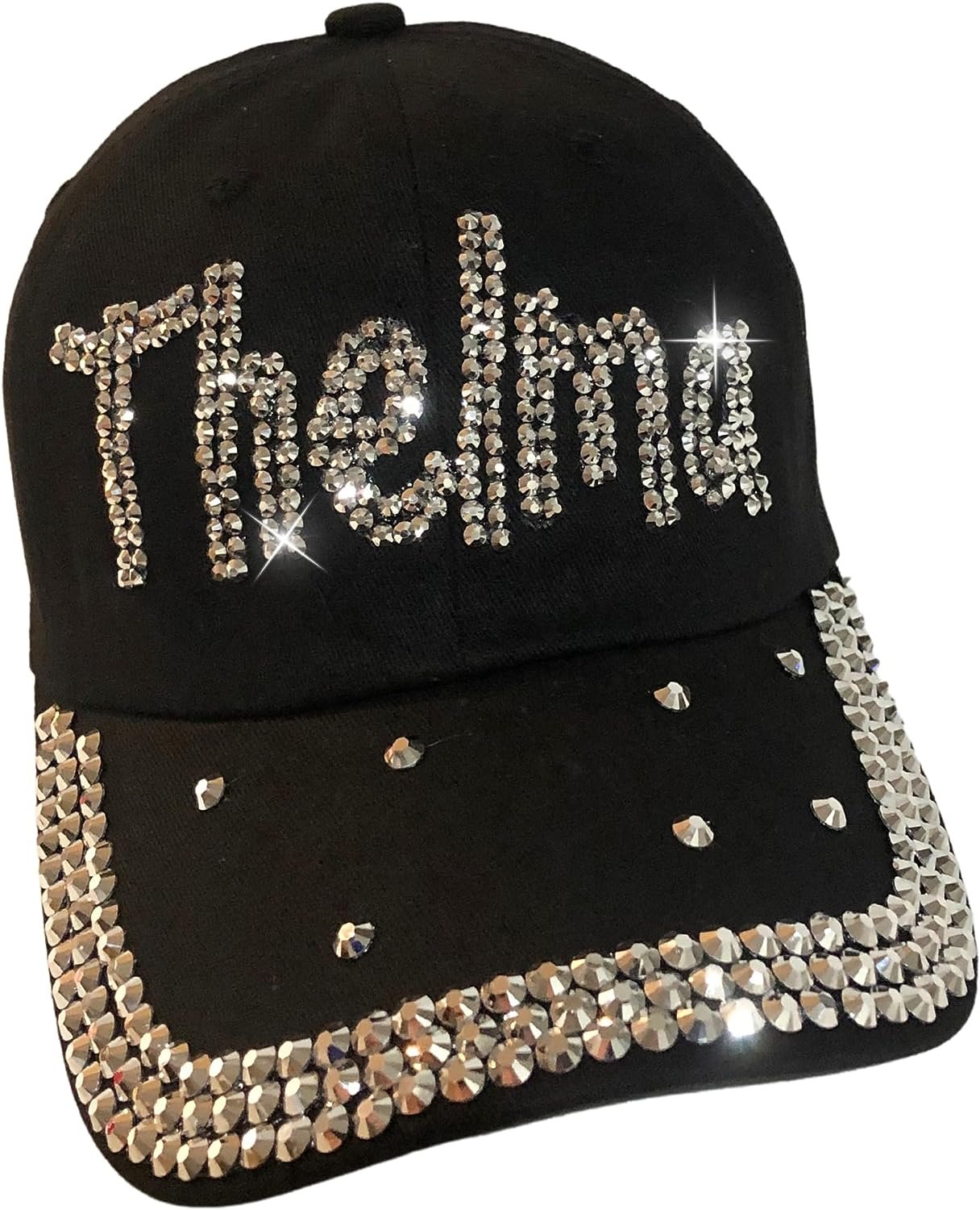 Popfizzy Bling Thelma Hat for Women, Rhinestone Bestie Gifts for Women, Best Friend Apparel, for Women